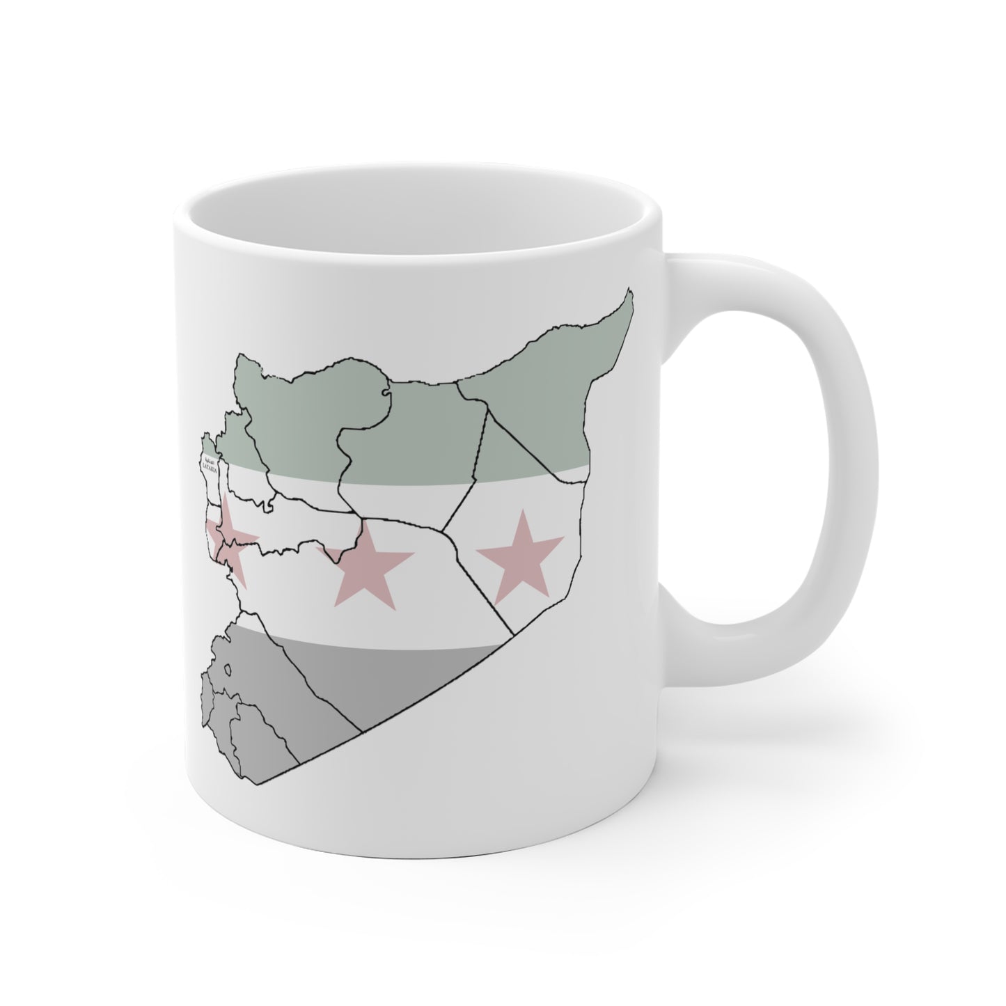 Lattakia map Mug - كاسة خريطة اللاذقية